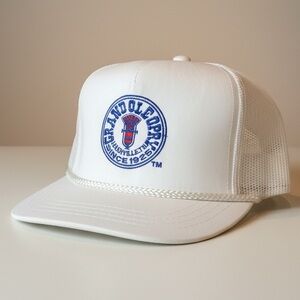 Vintage 90s Grand Ole Opry White Mesh SnapBack Trucker Hat